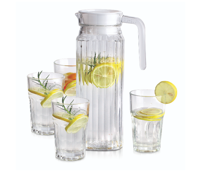 Homeway HW3472 Crystalline Pitcher Set – Transparent  - Zoom Image