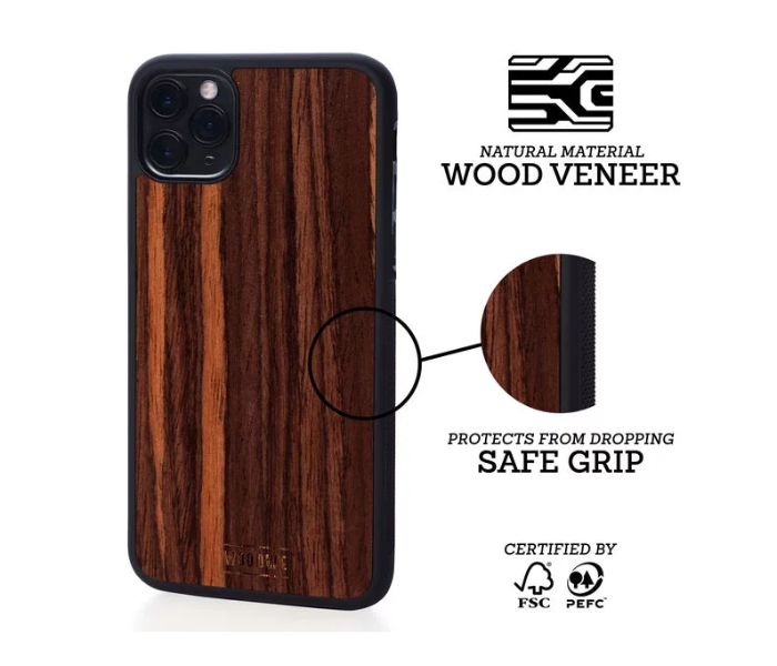 WoodWe Wood Case With Plastic Base for iPhone  X and XS - Ebony - Zoom Image 2