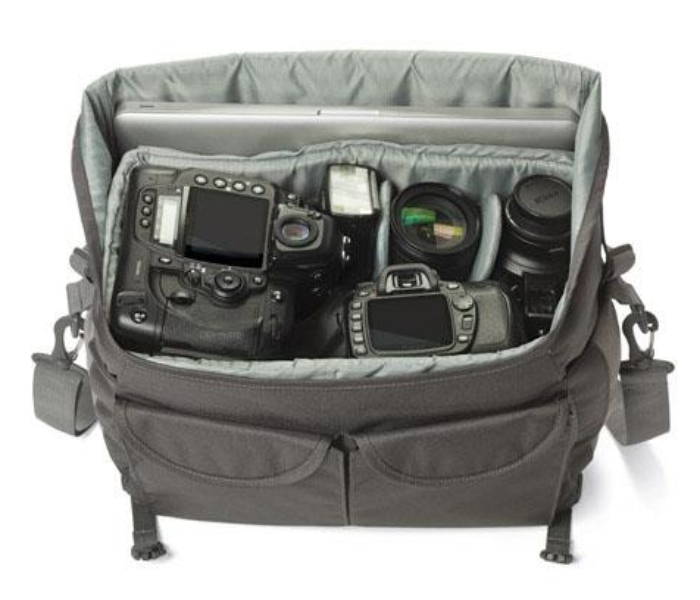 Lowepro LP36608 Nova Sport 35L AW Shoulder Bag for 2 Pro DSLRs with Attached Lens - Slate Gray - Zoom Image 2