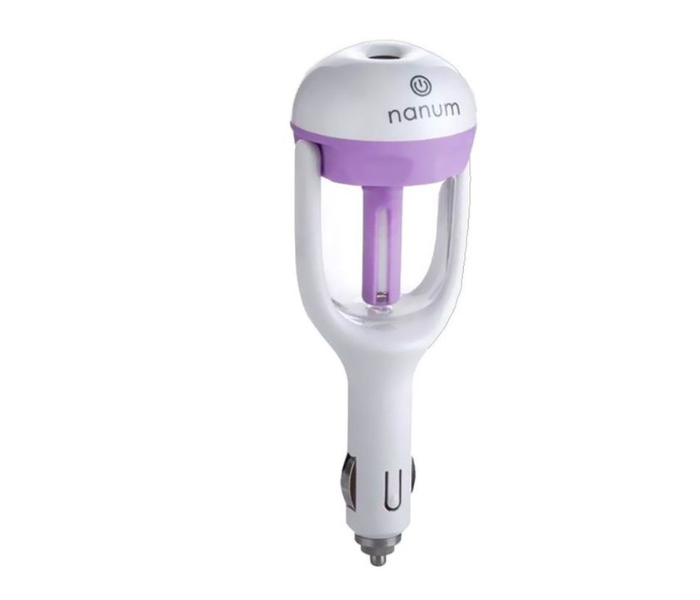 Nanum Car Plug Air Humidifier - White and Purple - Zoom Image