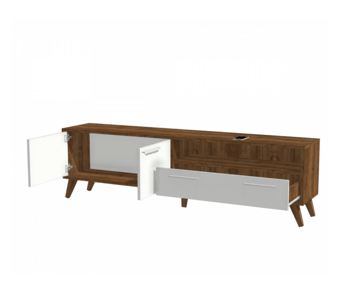 Inci TV Table - White and Brown - Zoom Image 3