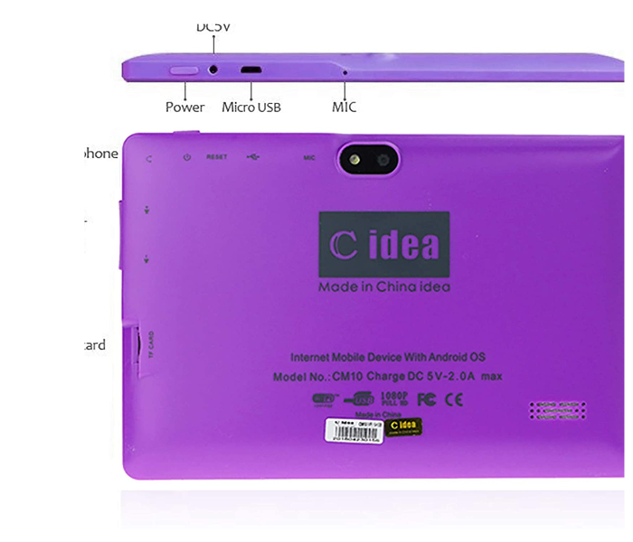 C Idea CM10 7 inch 1GB RAM 8 GB WiFi Android Tablet - Purple - Zoom Image 4