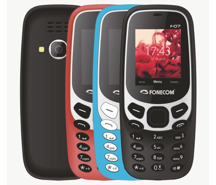 Fonecome FO7 Dual Sim Base Phone - Black - Zoom Image