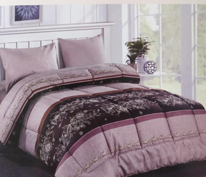 Roman 3 Pcs Comforter Fitted Sheet and Pillow Case - Magenta - Zoom Image