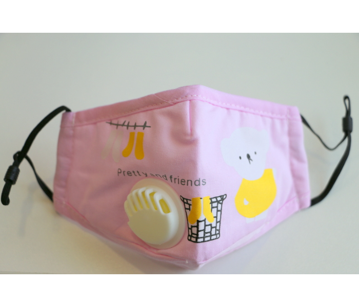 Classic 1Pc Active Printing N-95 Filters Dust Cover Kids Face Mask – Pink - Zoom Image 1