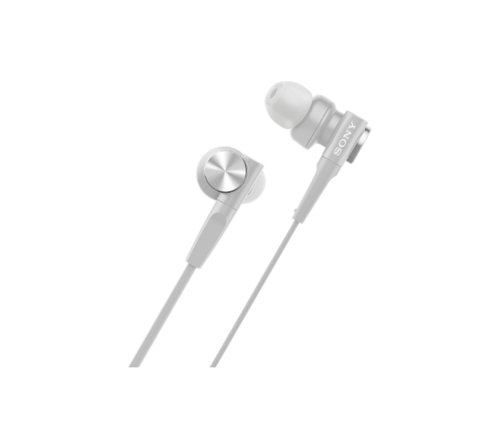 Sony MDR-XB55AP Wired Extra Bass In-Ear Headphones With Mic For Phone Calls - White - Zoom Image 4