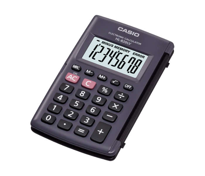 Casio HL-820LV-BK 8 Digit Handy Type Calculator - Zoom Image