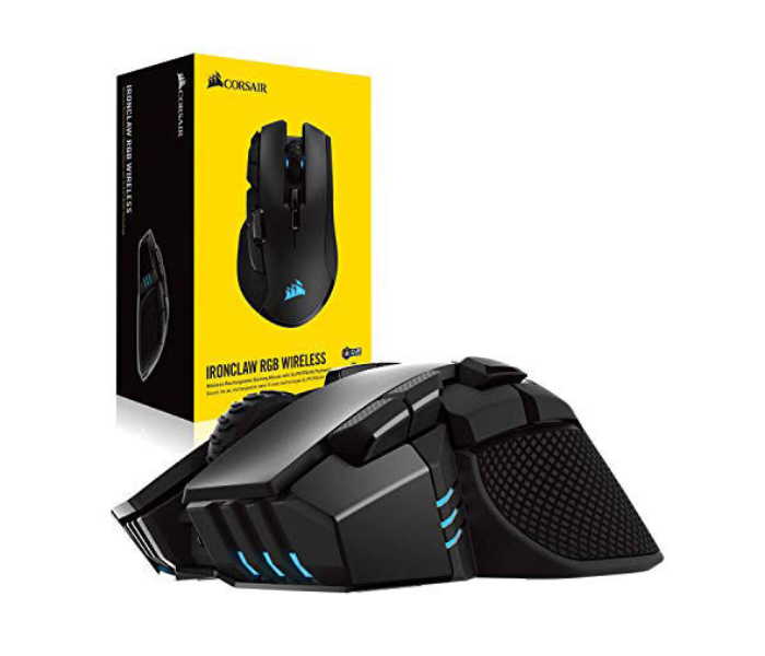 Corsair Ironclaw RGB Optical Wireless Gaming Mouse - Black - Zoom Image 2