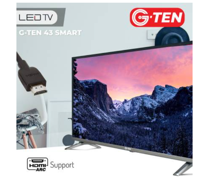 G Ten 43 Inch FHD Smart LED TV - Black - Zoom Image 2