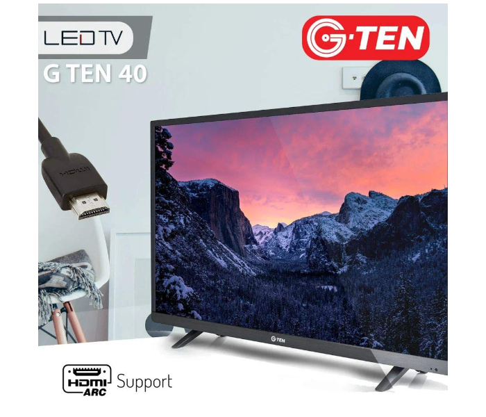 G Ten 40 Inch HD LED TV - Black - Zoom Image 4