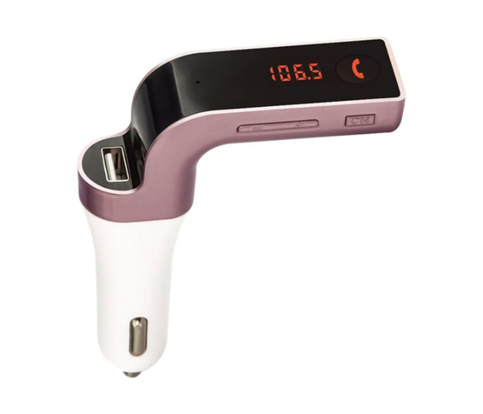 CARG7 USB Car Charger - White and Purple - Zoom Image