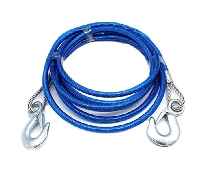 Car Towing Rope With Hooks - Blue - Zoom Image