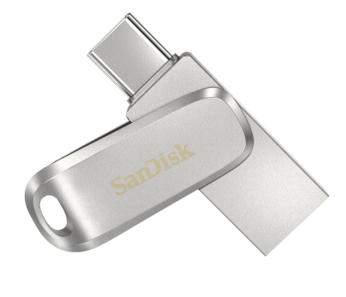 Sandisk SDDDC4-032G-G46 32GB Ultra Dual Drive Luxe Type-C Flash Drive - Silver - Zoom Image 1