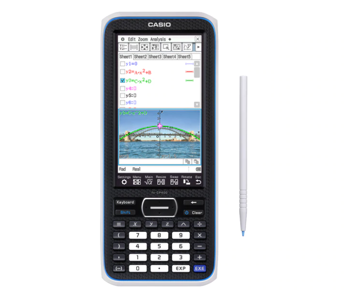 CasioFX-CP400PLUS-E 13 Digit Scientific French Calculator - Black - Zoom Image