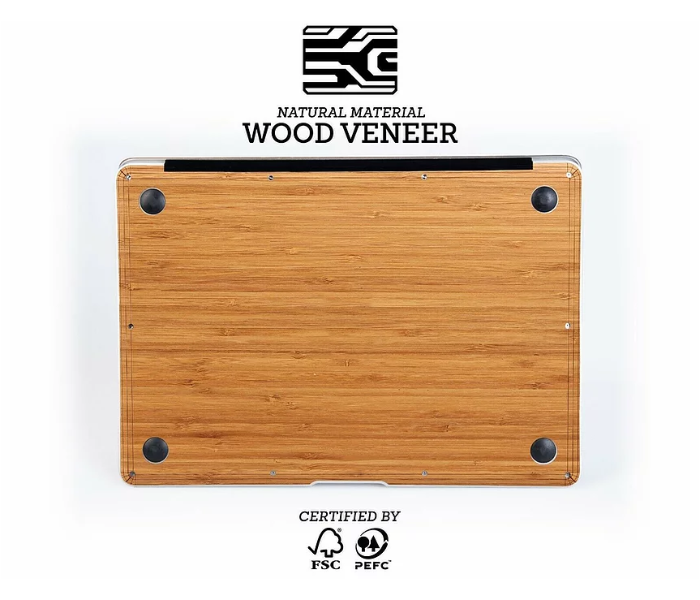 WoodWe Macbook Skin Cover Wood Veneer for MacBook Pro 13 with Thunderbolt - Bamboo - Zoom Image 3