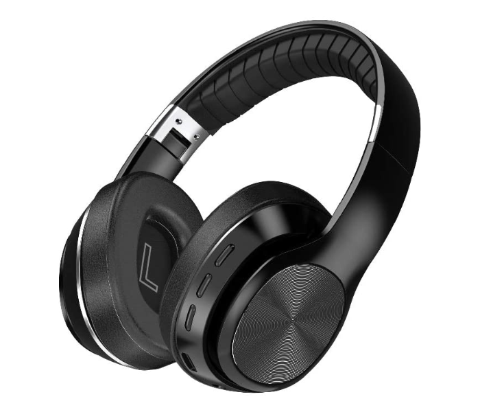 Trands VJ071 Bluetooth Deep Bass Over-Ear Wireless Headphones - Black - Zoom Image 2