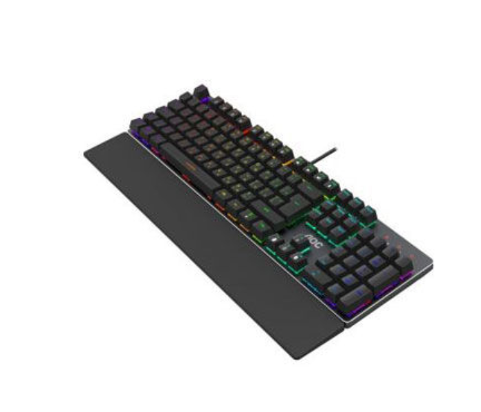 AOC GK500 Mechnical RGB Gaming Keyboard with Outemu Blue Switch - Black - Zoom Image 3