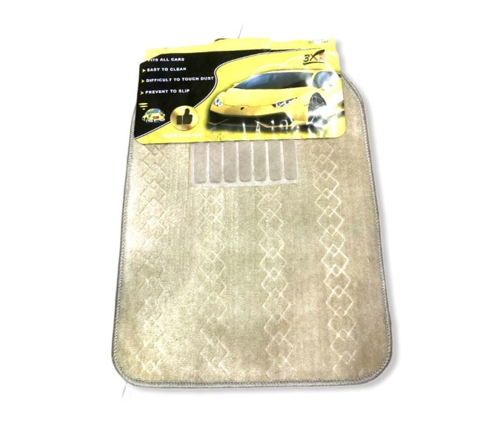 3XR 3 Piece Car Mat For Sedan Cars - Beige - Zoom Image 1