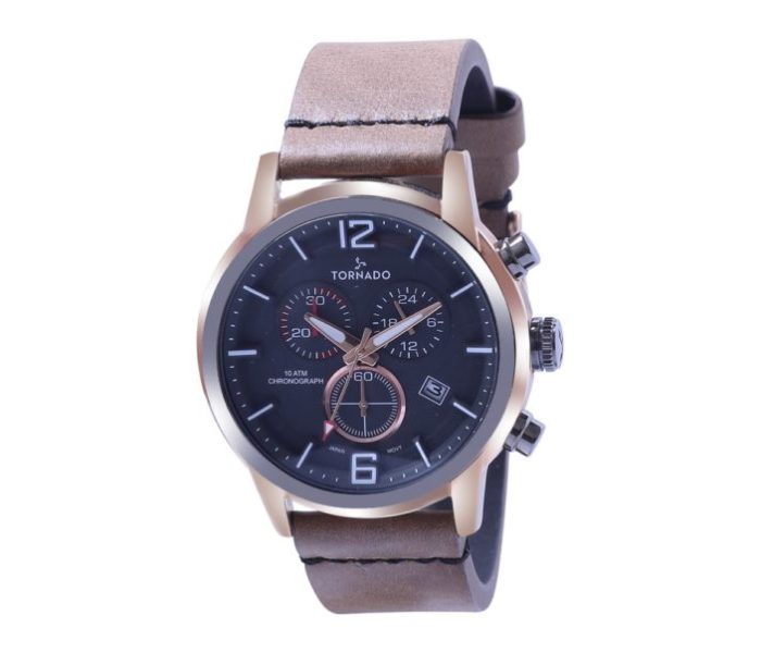 Tornado T8101-RXLEX Leather Men Watch - Brown - Zoom Image