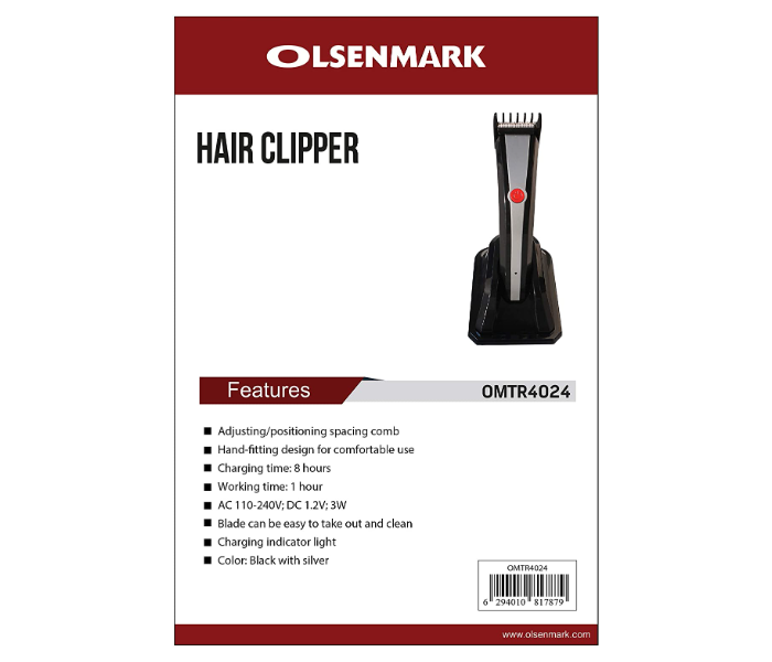 Olsenmark OMTR4027 Rechargeable Hair Trimmer - Zoom Image 4