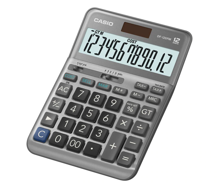 Casio DF-120FM 12 Digit Desktop Type Calculator - Zoom Image