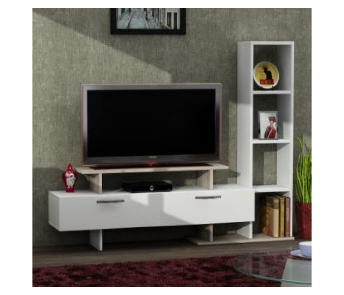 Minel TV Table - White - Zoom Image 1