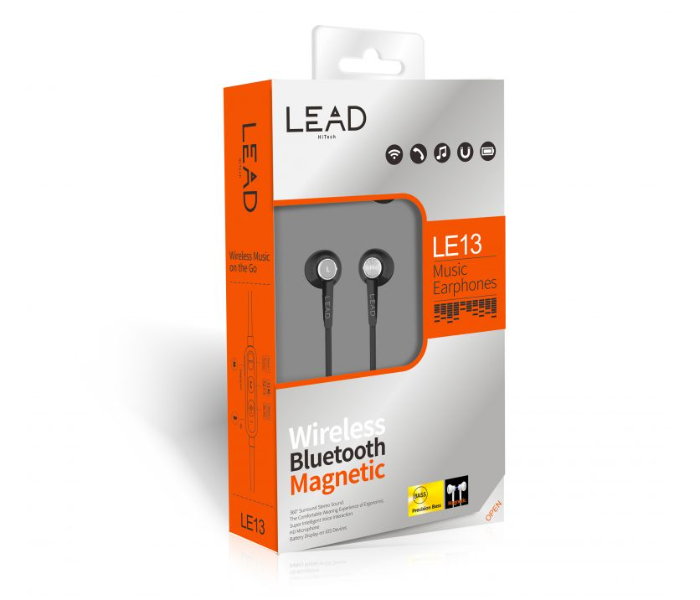 Lead LE13 Wireless Headset - Black - Zoom Image 4