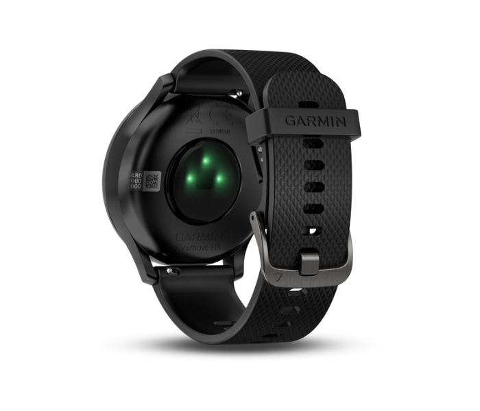 Garmin 010-01850-31 Vivomove HR Seu Sport With Black Silicone Bracelet - Black - Zoom Image 4