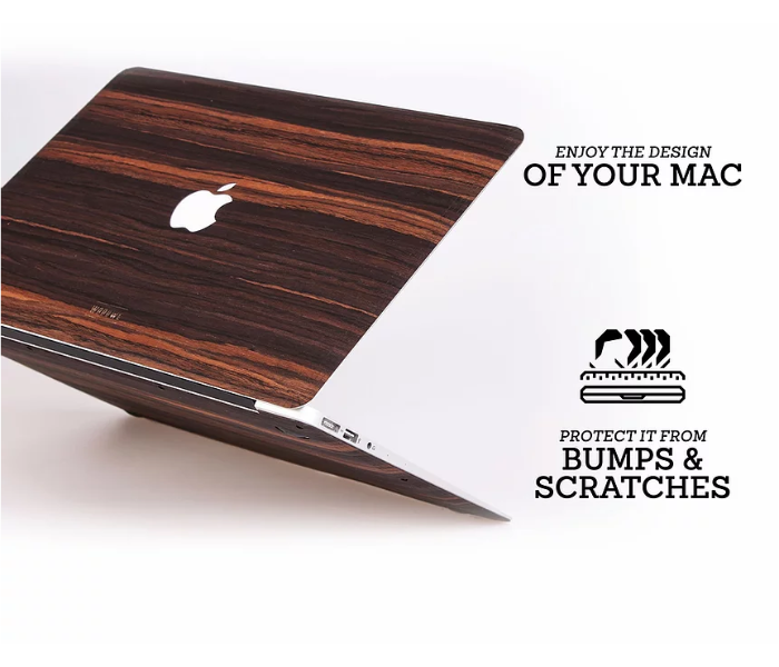 WoodWe Macbook Skin Cover Wood Veneer for MacBook Pro 15 with Touch ID - Ebony - Zoom Image 2