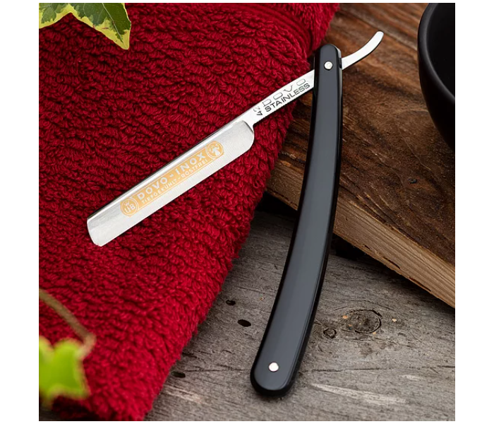 DOVO Straight Razor Carbon - Stainless Steel - Zoom Image 2