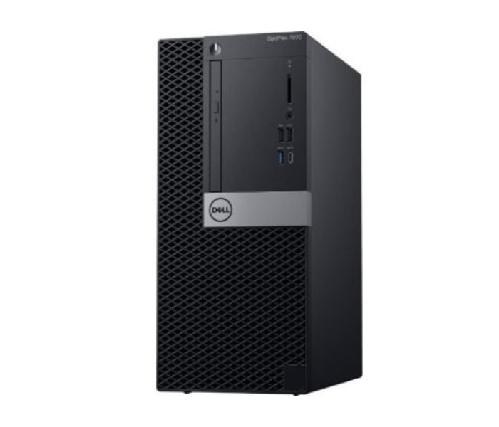 Dell OptiPlex 7070 Intel Core i7 4GB RAM 1TB HDD Business Desktop without OS Keyboard and Mouse - Black - Zoom Image