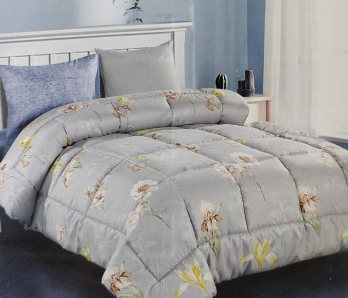 Roman 3 Pcs Comforter Fitted Sheet and Pillow Case - Grey - Zoom Image