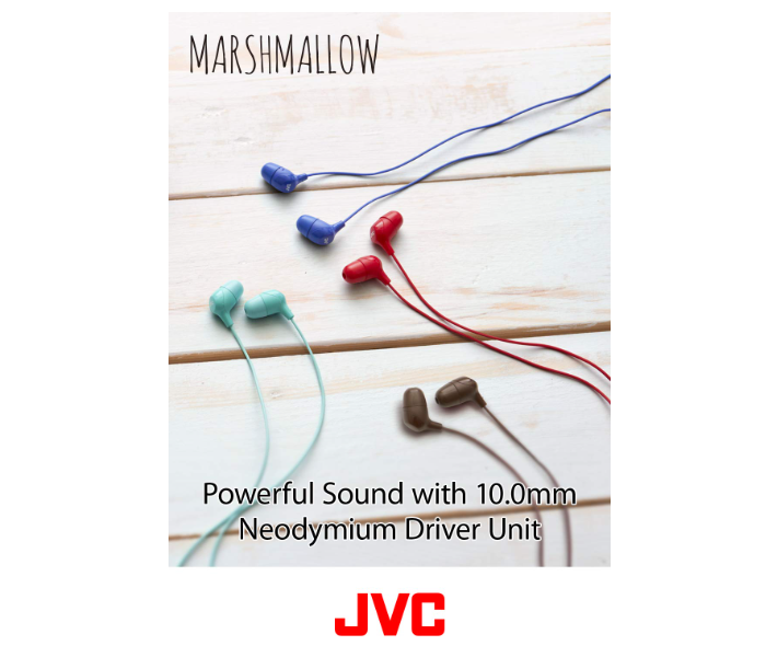 JVC HAFX38MW Memory Foam Earbud Marshmallow Memory Foam Earbud with Mic - White - Zoom Image 2