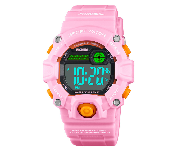 Skmei 1484 Hot Selling Kids Watch - Pink and Skmei 1484 Hot Selling Kids Watch -Black Combo Offer - Zoom Image 1