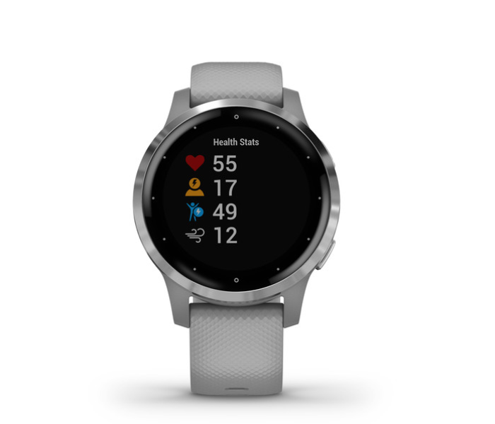 Garmin 010-02174-02 Vivoactive 4 With Silver Hardware – Shadow Grey - Zoom Image 2