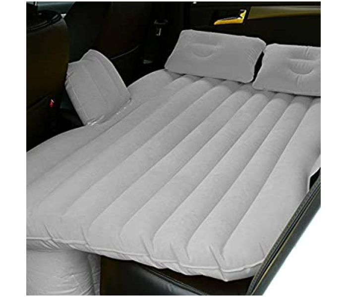 Jongo Car Inflatable Mat Outdoor Traveling Air Mattresses Camping Folding Sleeping Bed with Pillows and Pump - Grey - Zoom Image