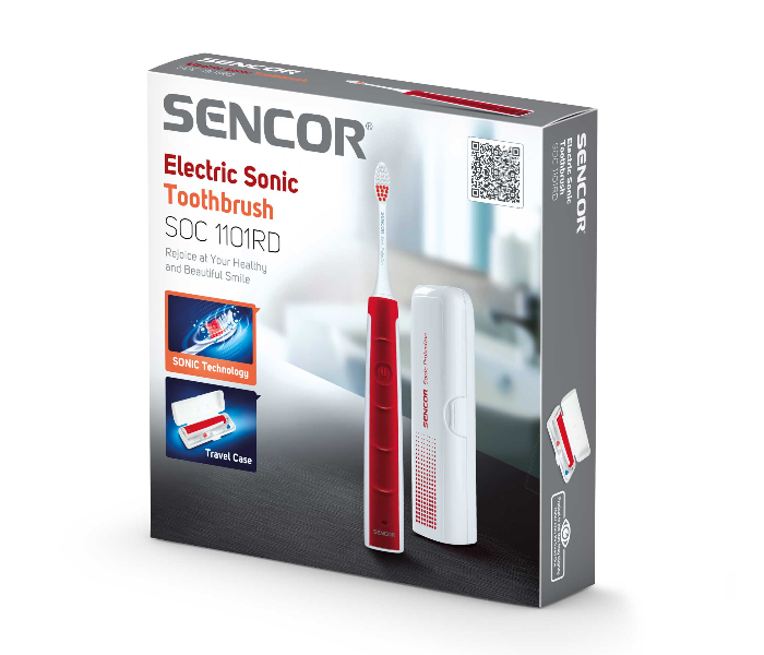 Sencor SOC 1101RD Electric Sonic Toothbrush - Red - Zoom Image 4