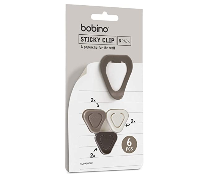 Bobino STCL6NC 6 PCs Sticky Clips - Neutrals - Zoom Image 3