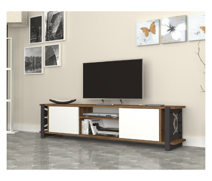 Munih Bench Model TV Table - White - Zoom Image 1