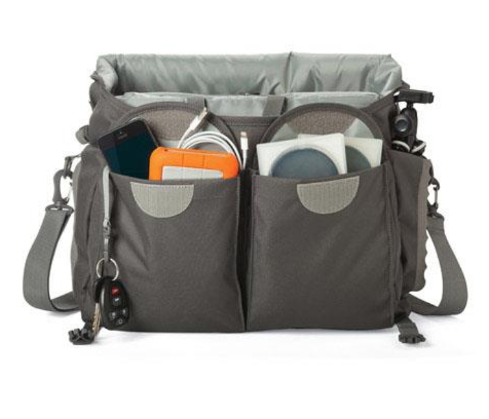 Lowepro LP36608 Nova Sport 35L AW Shoulder Bag for 2 Pro DSLRs with Attached Lens - Slate Gray - Zoom Image 5