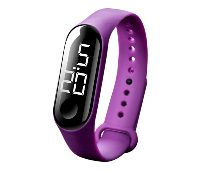 Digital Touch Screen Digital Watch 1516 - Purple - Zoom Image