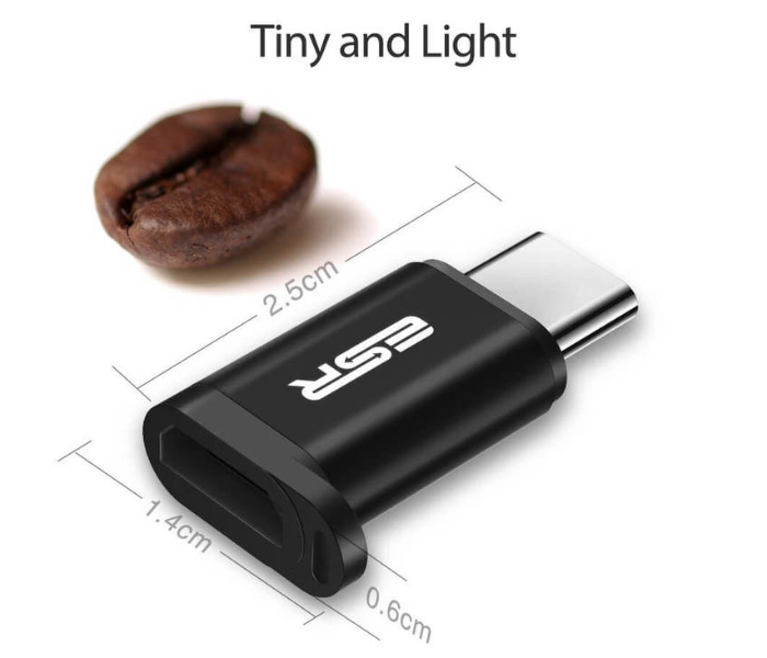 ESR USB-C to Micro USB Adapter - Black - Zoom Image 4