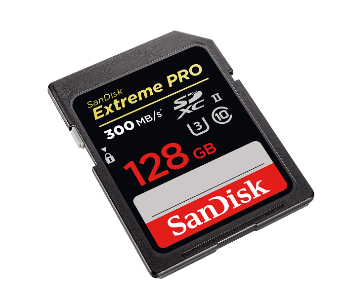 Sandisk SDSDXPK-128G-GN4IN 300MB/S 128GB Extreme Pro SDXC UHS-II Memory Card - Zoom Image 1