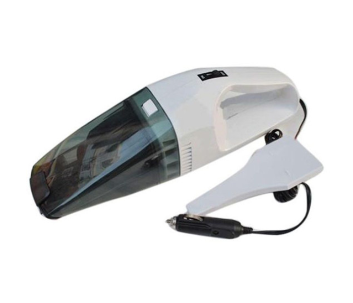 Fast Inflate Electric Car Vacuum Cleaner - White and Black - Zoom Image