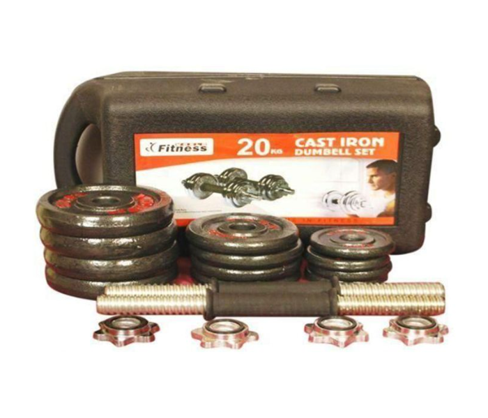 Hillbro 20 kg Cast Iron Dumbbell Set - Zoom Image