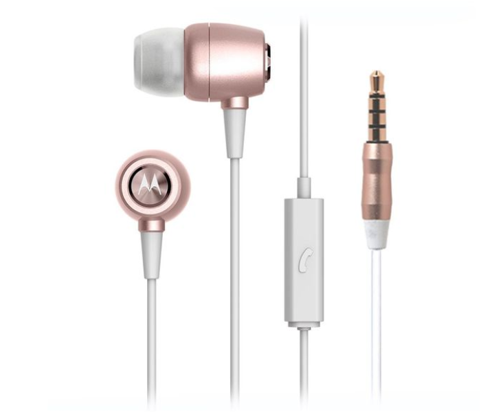 Motorola Metal Earbuds In-Ear Headset- Rose Gold - Zoom Image 1