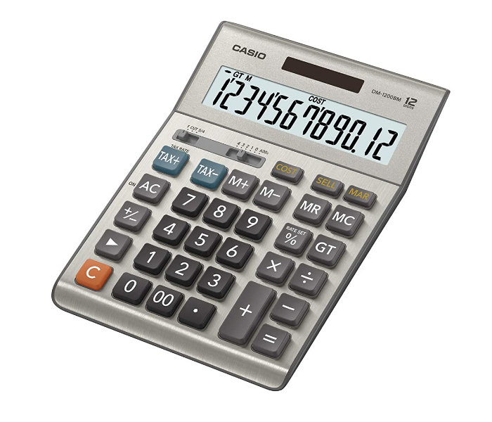 Casio DM-1200BM Desktop 12 Digit Calculators - Zoom Image 1