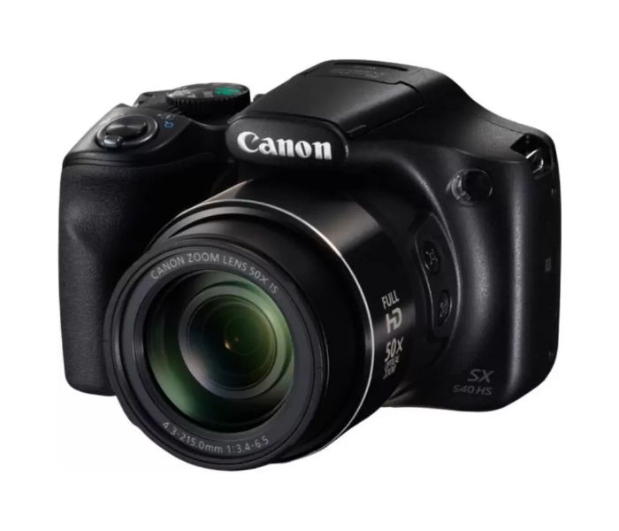 Canon SX540HS PowerShot 20.3MP Digital Camera with 50x Optical Zoom - Black - Zoom Image 6