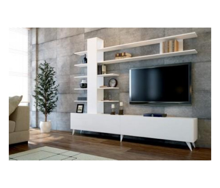 Aleyna TV Table - White - Zoom Image 1