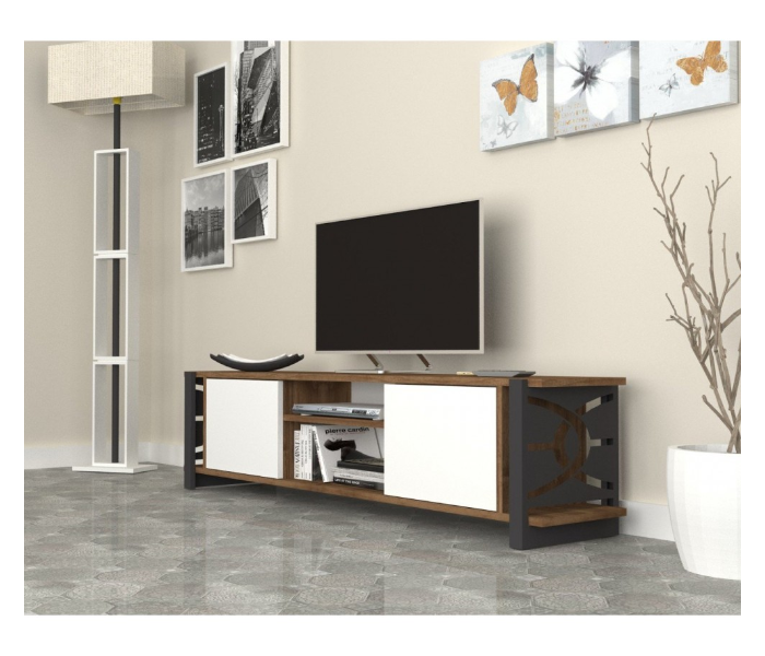 Munih Bench Model TV Table - White - Zoom Image 4